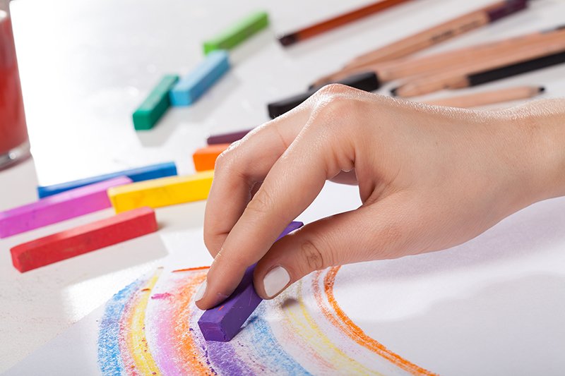 Pastel strokes
