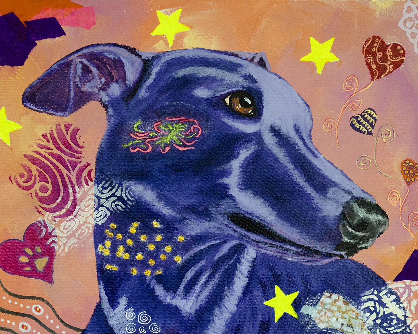 Whippet in the Stars